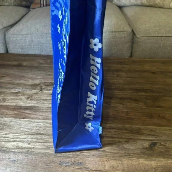 VTG 1999 hello kitty sanrio co. smiles ltd blue nylon tote handbag - Picture 8 of 16